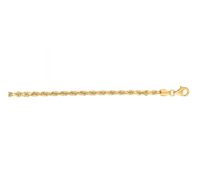 3mm Diamond Cut Rope Chain