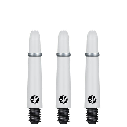 SHOT - Koi CARBON Dart Shafts - White