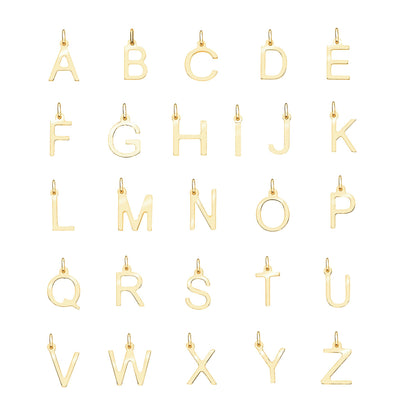 Gold Individual Initial Charm