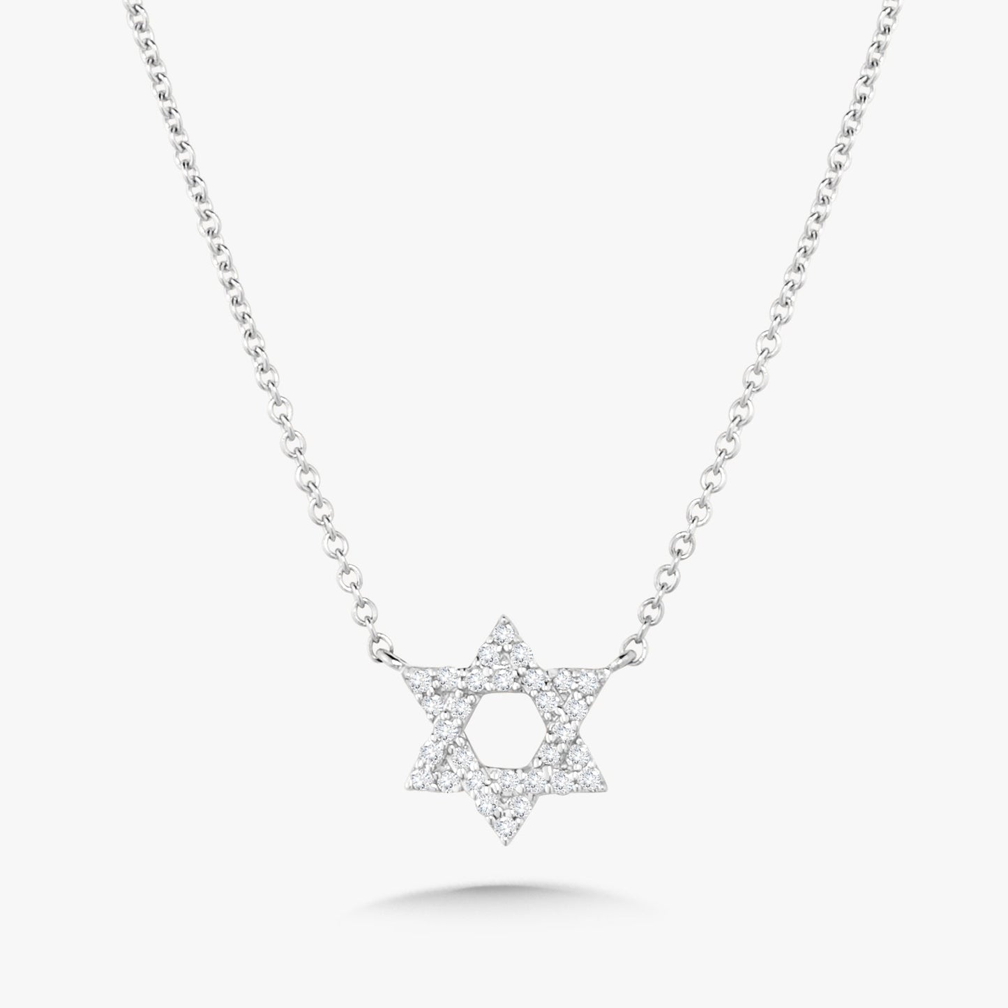 Mini Star of David Diamond Necklace