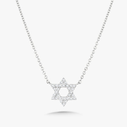 Mini Star of David Diamond Necklace