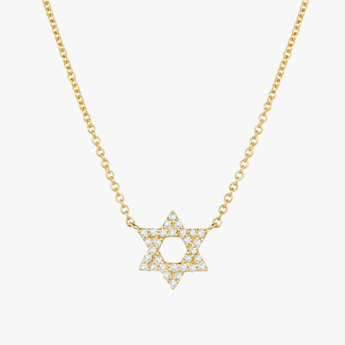 Mini Star of David Diamond Necklace