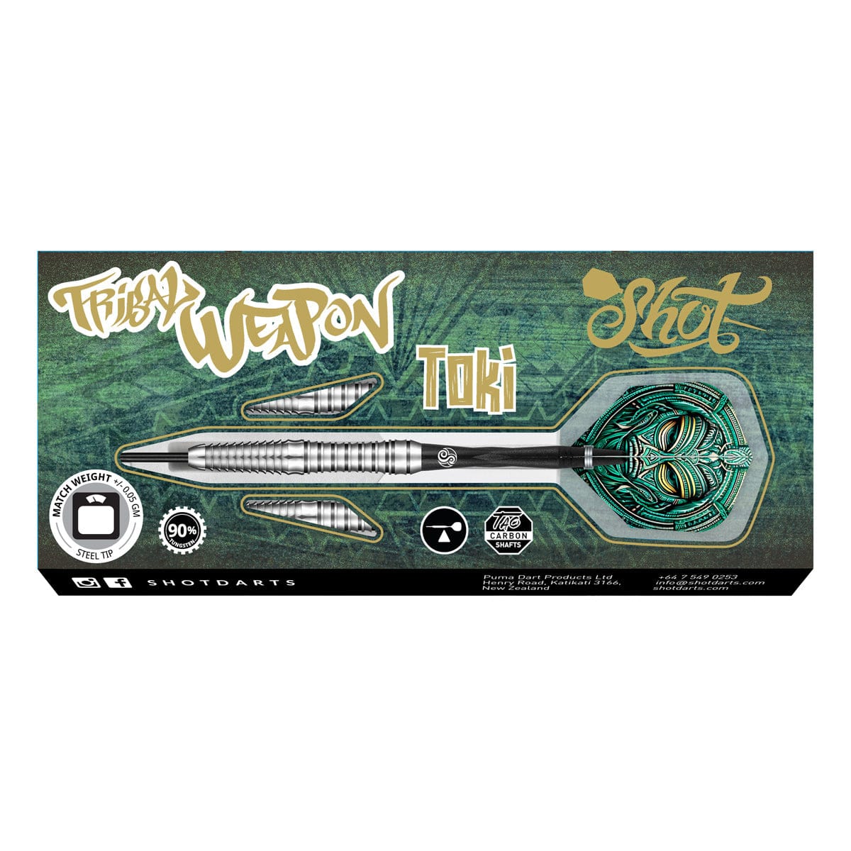 SHOT - Tribal Weapon TOKI Darts - 90% Tungsten - 24g