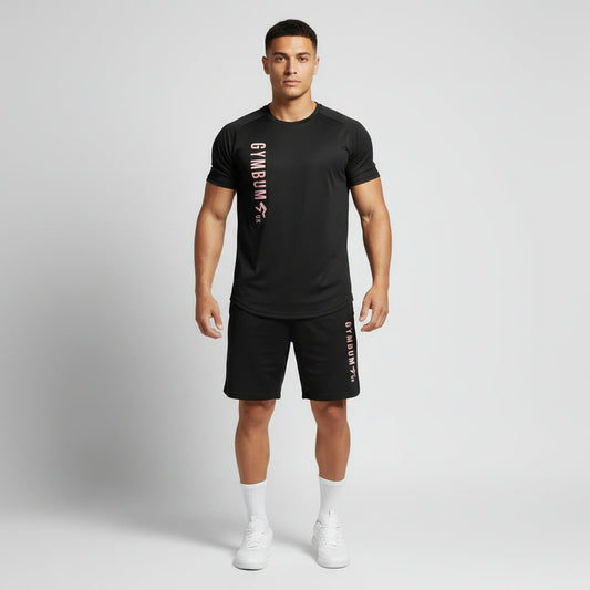 Pink Flex Long Logo Performance Tee