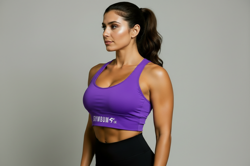 The Gymbum UK Purple SupportPro Compression Sports Bra