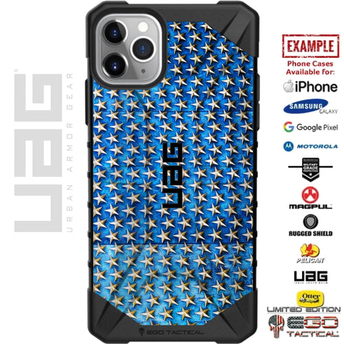 Memorial Day 2020 Special Edition World War 2 Memorial Stars Custom Printed Case Design for Apple, Samsung, Google & Motorola Phone Models