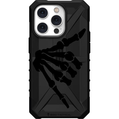 Shaka Hang Loose Skeleton Hand on US Military Camouflage Custom Printed Case Design for Apple, Samsung, Google & Motorola Phone Models