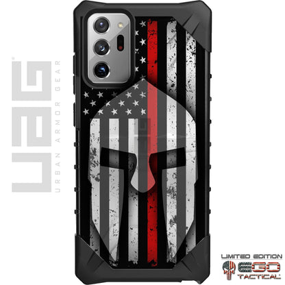 Ghost Spartan on Thin Line Flag Styles Custom Printed Case Design for Apple, Samsung, Google & Motorola Phone Models