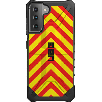 Emergency Vehicle Safety Chevrons Red/Yellow or Blue/Yellow (Stay Back Text) Custom Printed Case Design for Apple, Samsung, Google & Motorola Phone Models