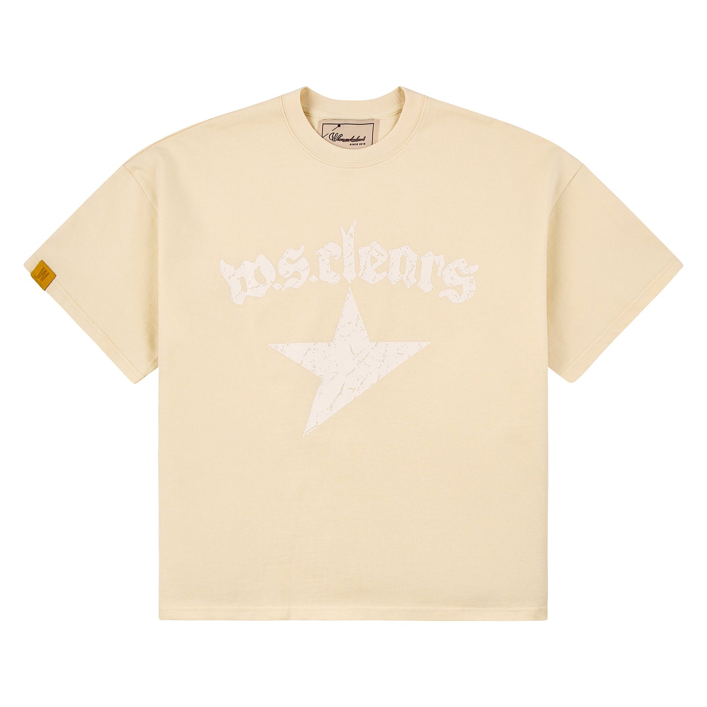 Logo Tee | Creme/White
