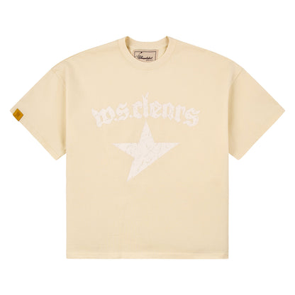 Logo Tee | Creme/White