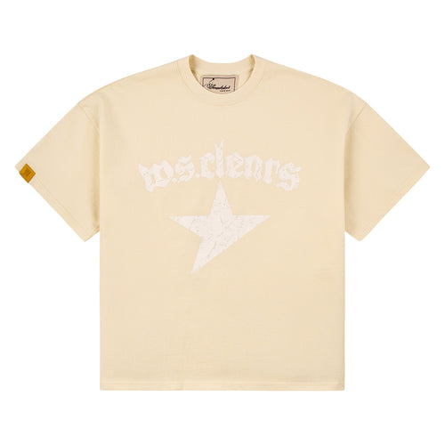 Logo Tee | Creme/White