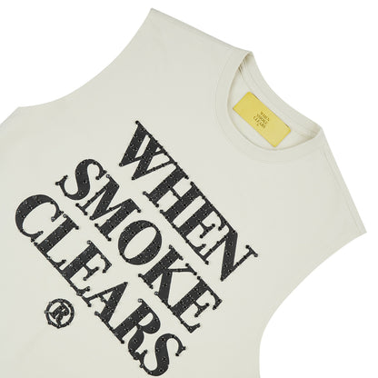 Diamond Sleeveless Tee | Vintage White/Black