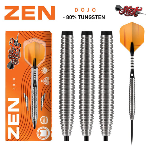SHOT Zen Dojo Darts - 80% Tungsten Torpedo Barrel - 21g