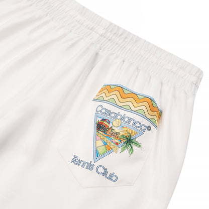 Afro Cubism Tennis Club Silk Short