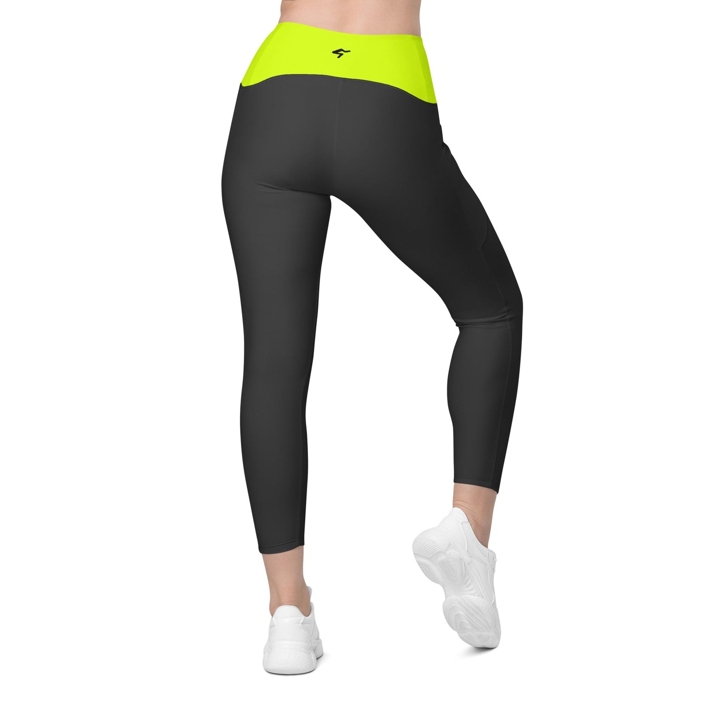 GymBum UK Luminous Surge Leggings with pockets – Summit Yellow