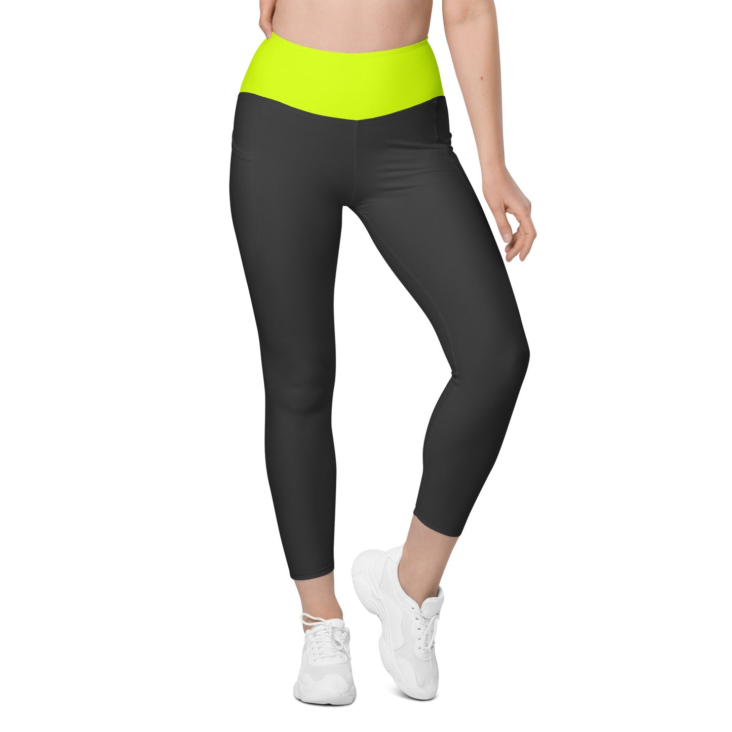 GymBum UK Luminous Surge Leggings with pockets – Summit Yellow