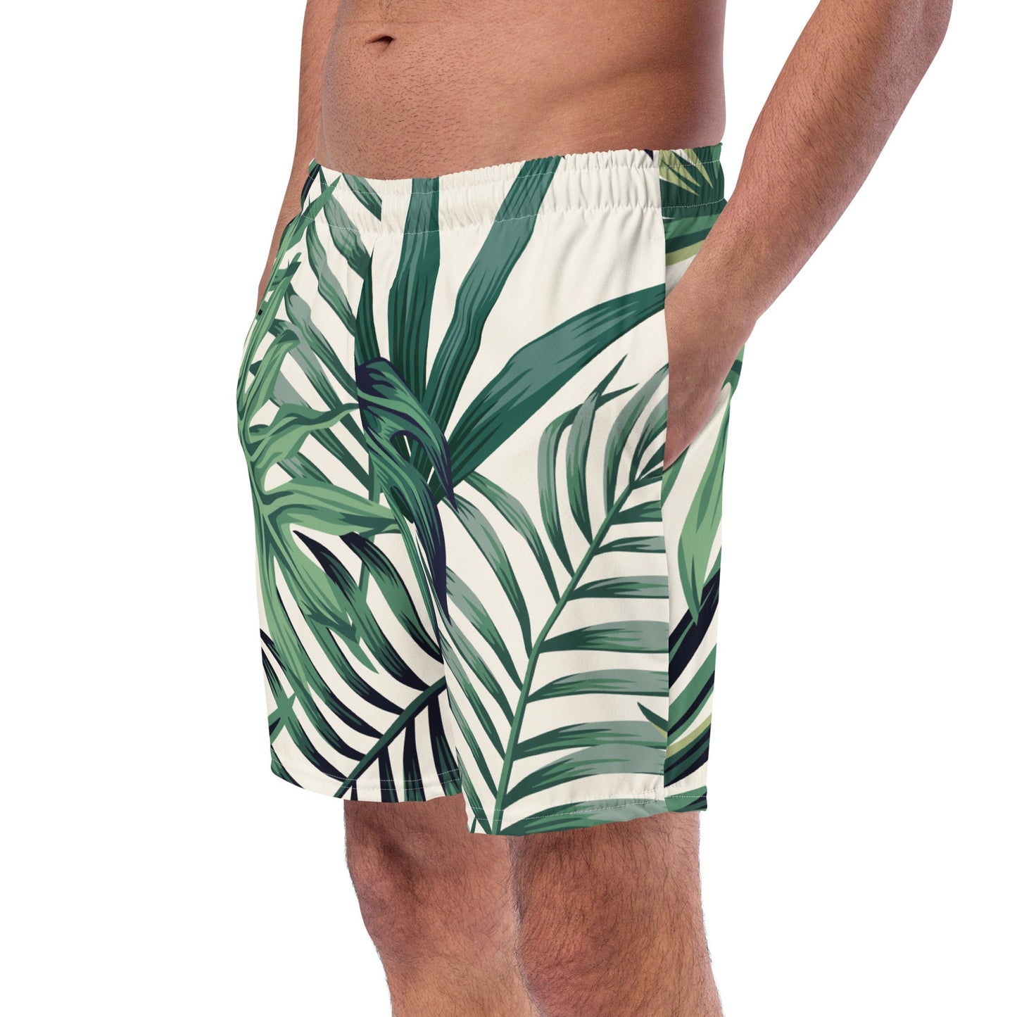 GymBumUK Palm Leaf Men's Swim Shorts