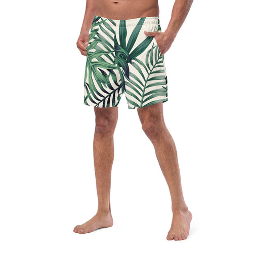 GymBumUK Palm Leaf Men's Swim Shorts