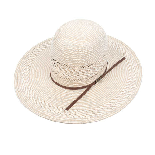 American Fancy Weave Vent 4-1/4" Brim Open Crown Straw Hat