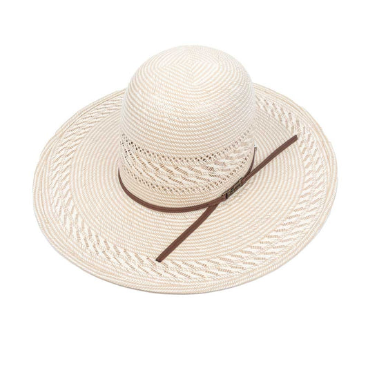 American Fancy Weave Vent 4-1/4" Brim Open Crown Straw Hat