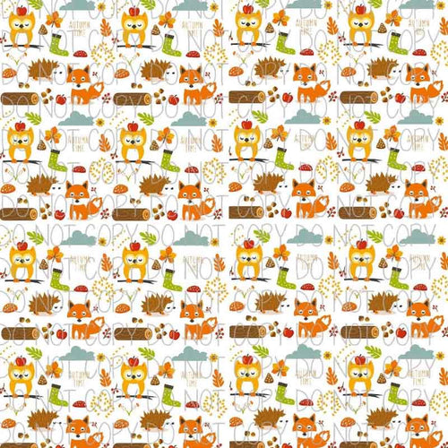 Autumn Time Patterned Adhesive Vinyl