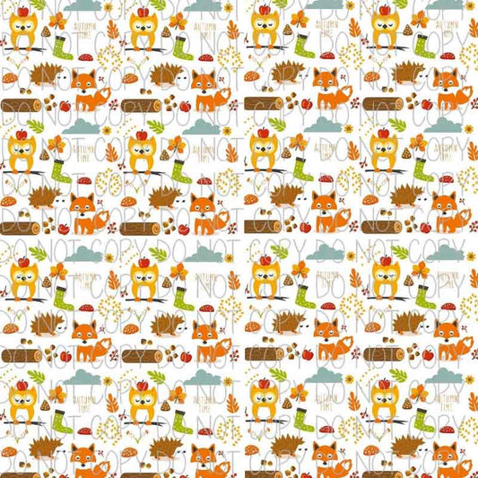 Autumn Time Patterned Adhesive Vinyl