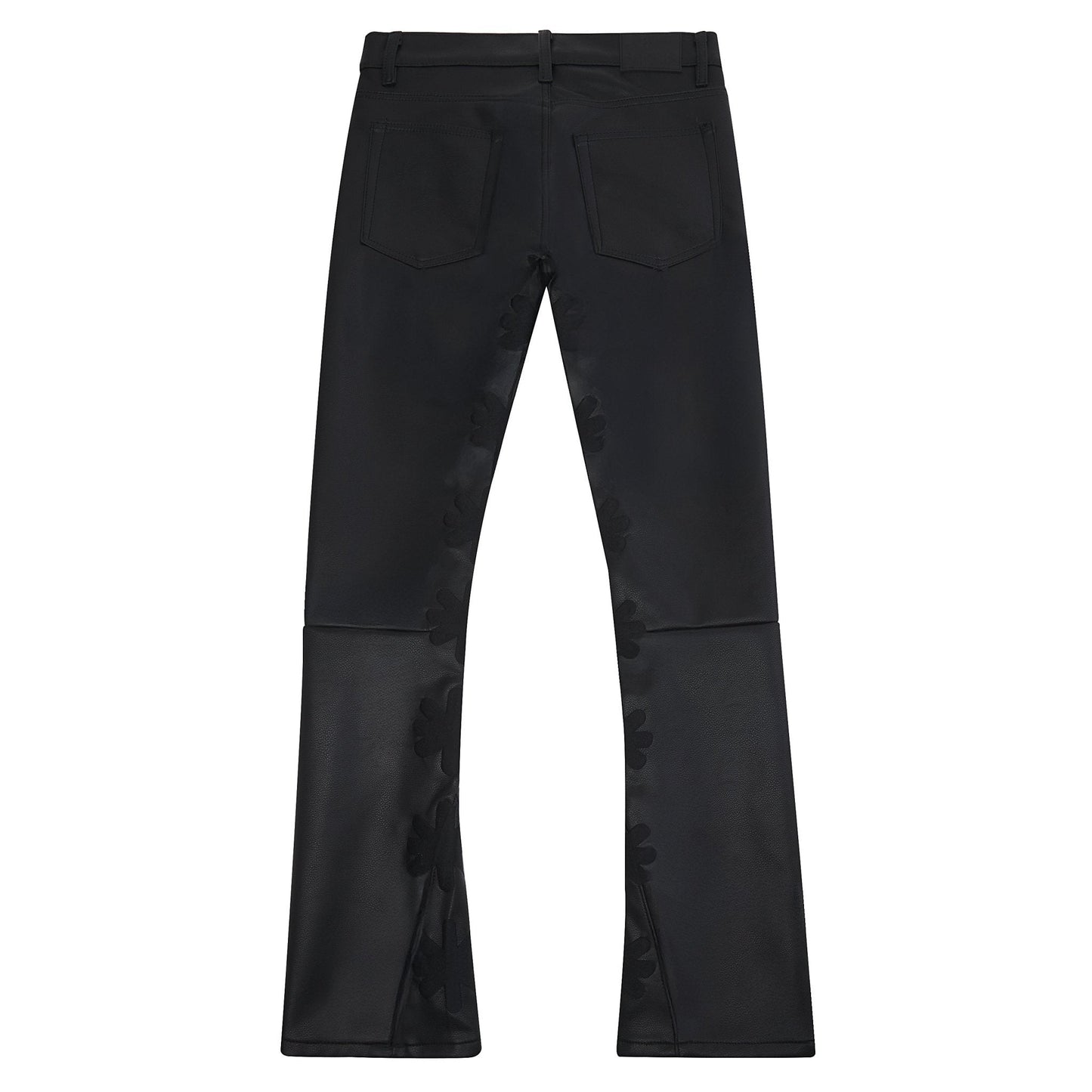 Black on Black Leather Pant