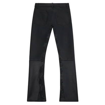 Black on Black Leather Pant