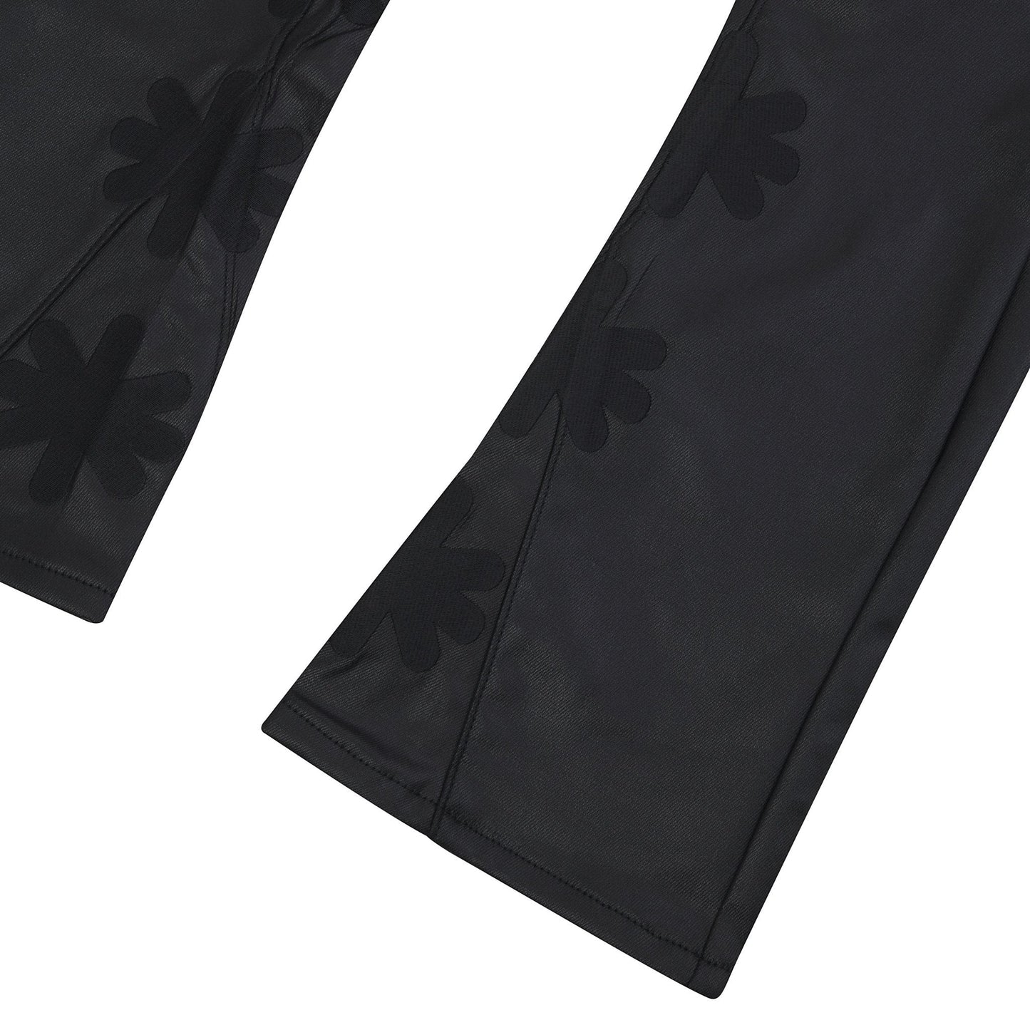Black on Black Waxed Denim | Black
