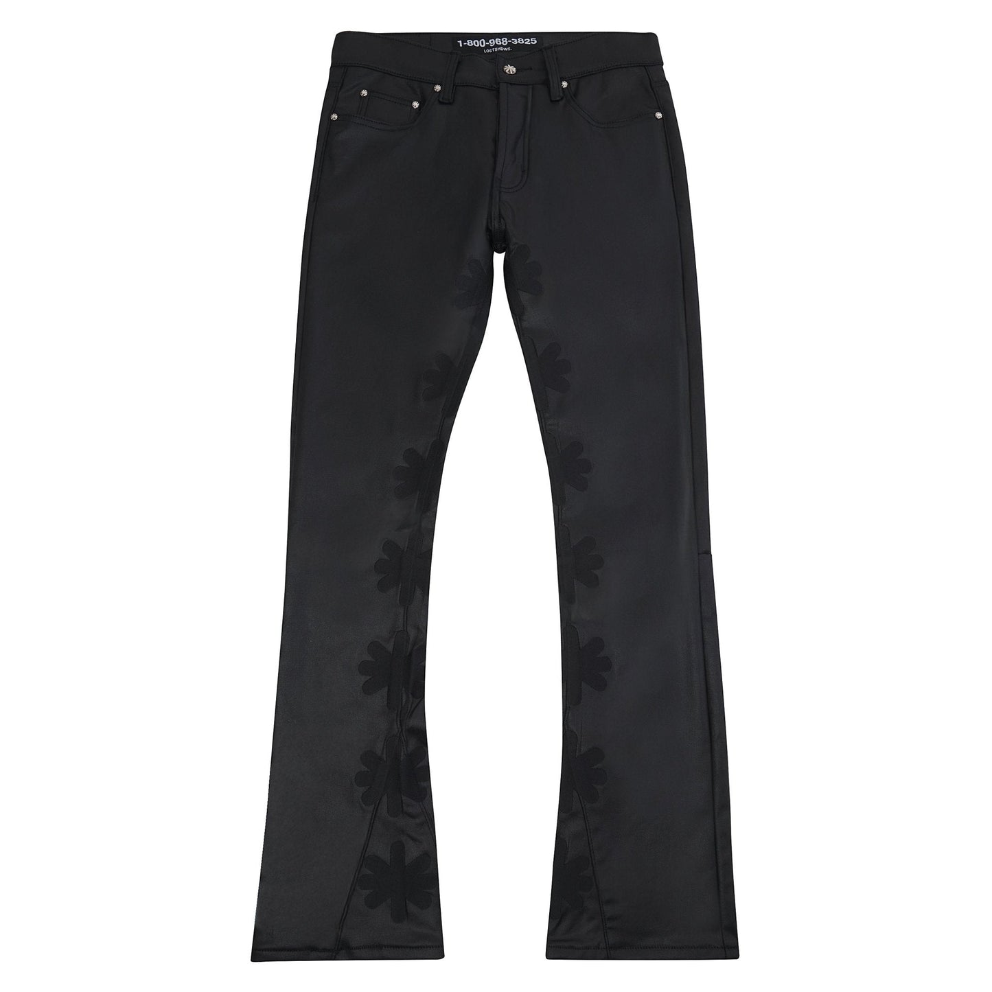Black on Black Waxed Denim | Black