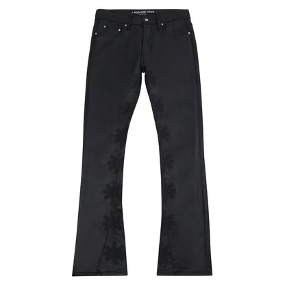 Black on Black Waxed Denim | Black
