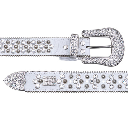 Blanc Swarovski Belt