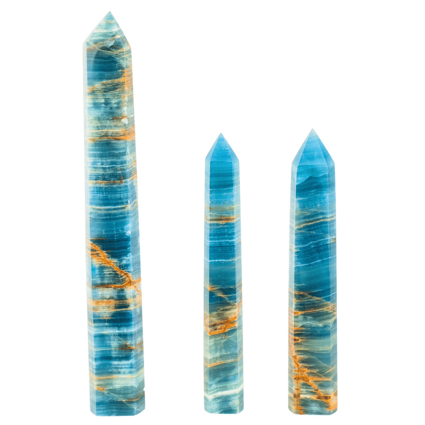 Blue Lemurian Calcite Tower