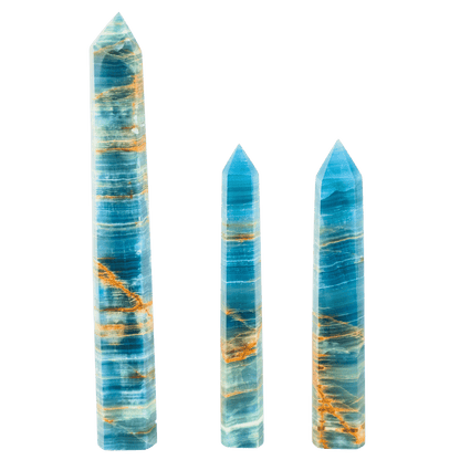 Blue Lemurian Calcite Tower