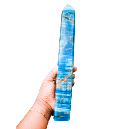Blue Lemurian Calcite Tower