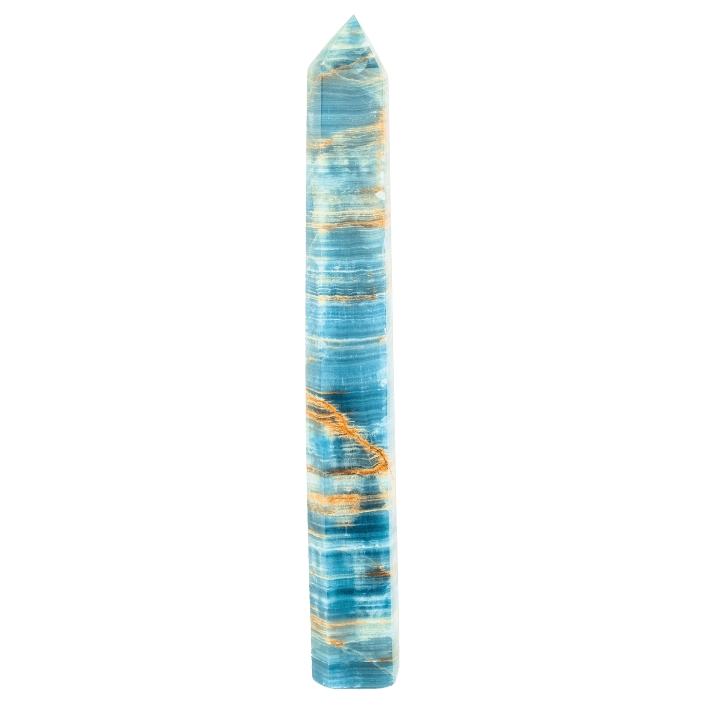 Blue Lemurian Calcite Tower