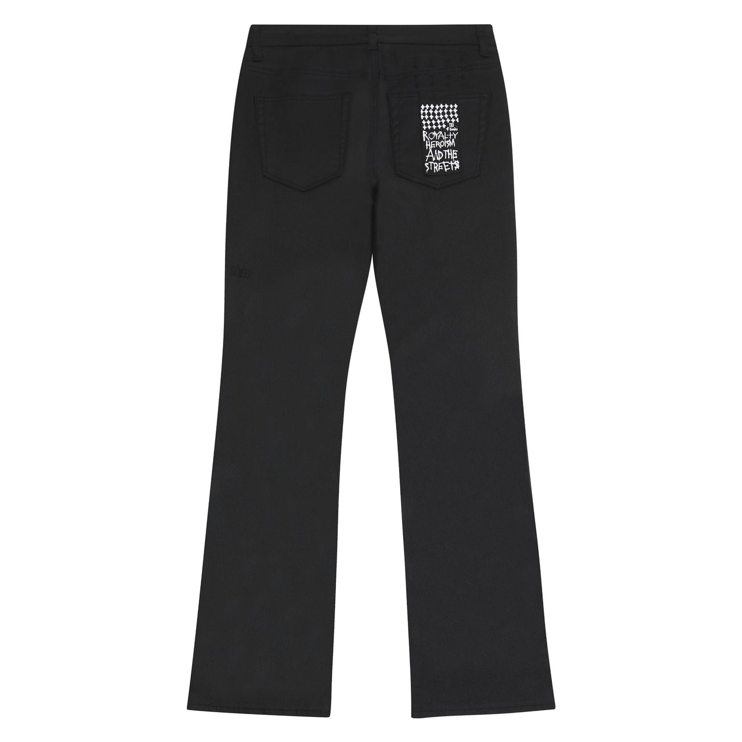 Bronko Flared Black Wax Denim