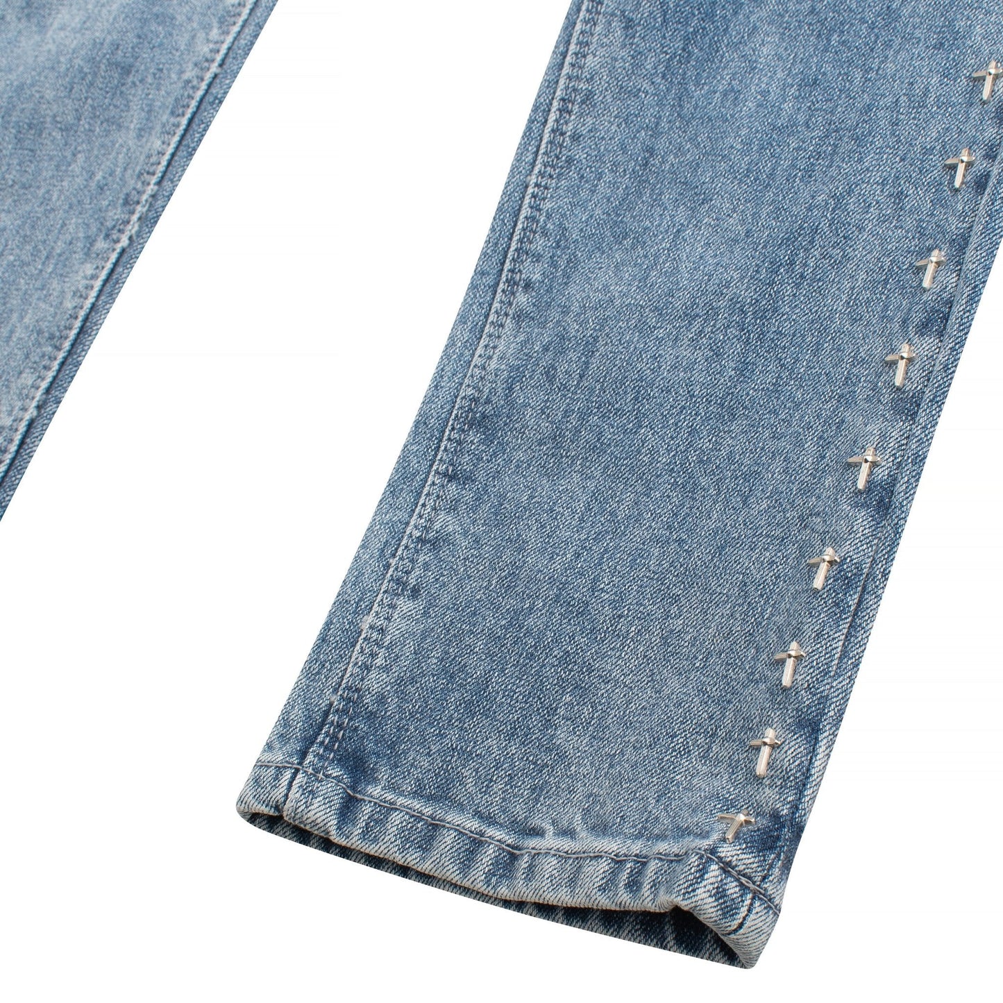 Bryant Dagger Ripped Medium Blue Denim