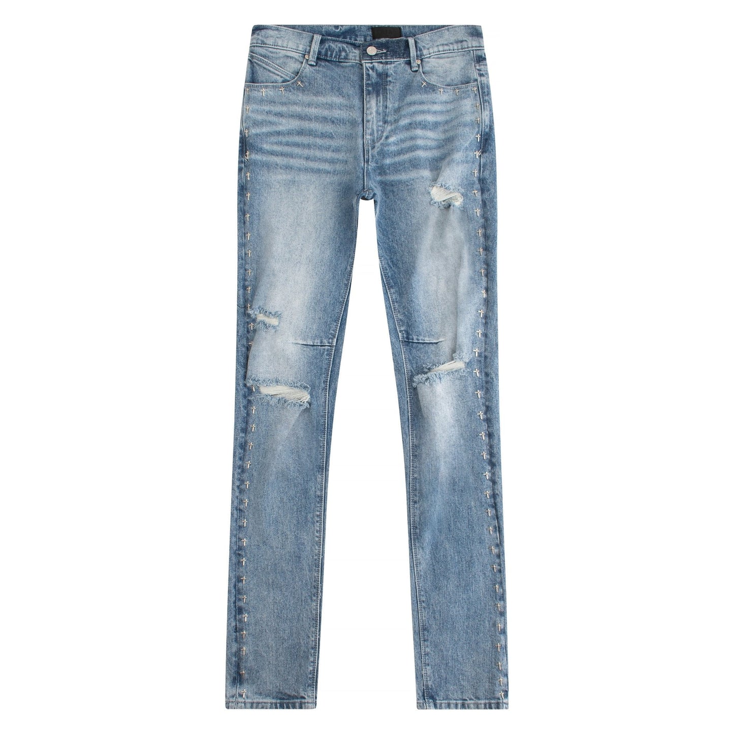 Bryant Dagger Ripped Medium Blue Denim