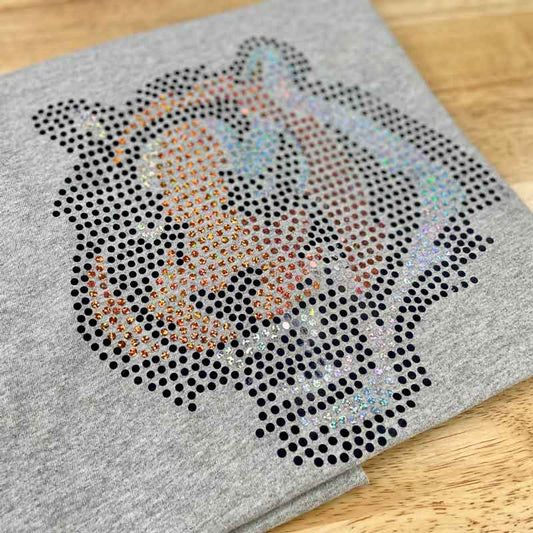 Bengals Holographic Heat Transfer Vinyl (HTV) Faux Rhinestones Kit
