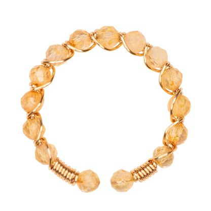 Citrine Crystal Ring