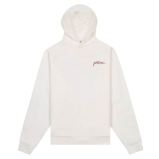 Crossword Heart Hoodie | Stone White