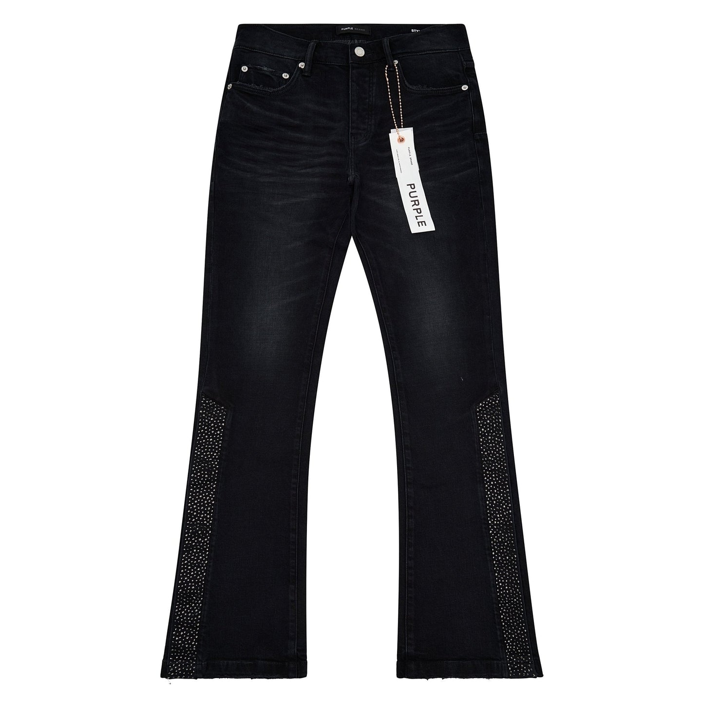 Crystal Snap Flared Denim