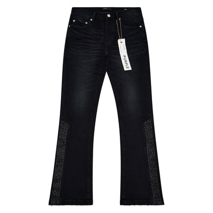 Crystal Snap Flared Denim