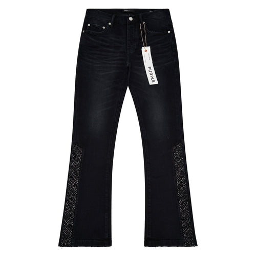Crystal Snap Flared Denim