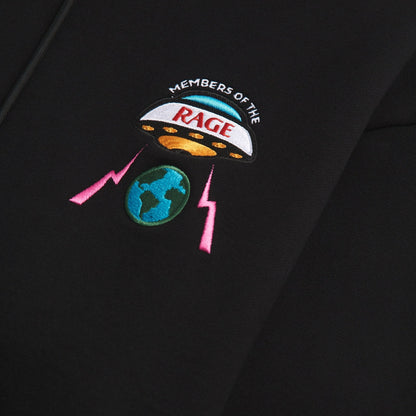 Distressed Logo Hoodie | Black