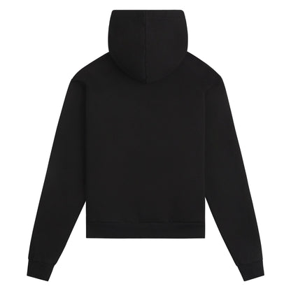 Distressed Logo Hoodie | Black