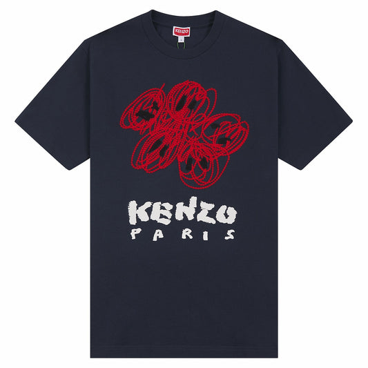 Drawn Varsity Tee | Midnight