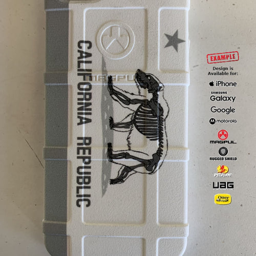 CLEARANCE - Magpul Industries Custom UV-Laser Printed Apple iPhone 5 iPhone 5S Only BLACK /GRAY CALI FLAG EGO126